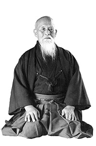 Morihei Ueshiba Seiza